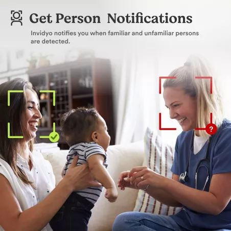 Invidyo: Moniteur Bébé WiFi HD - Suivi du Sommeil, Détection des Pleurs, Audio Bidirectionnel